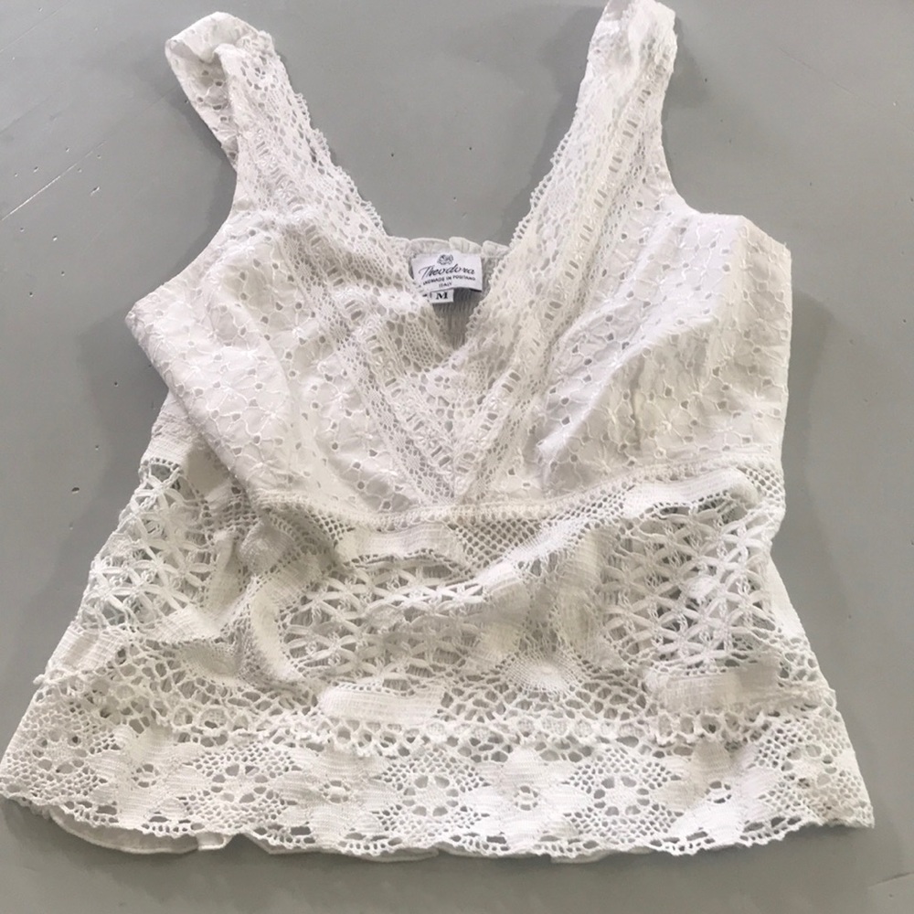 Adorable white dressy tank